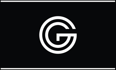 G, G, Abstract Letters Logo Monogram