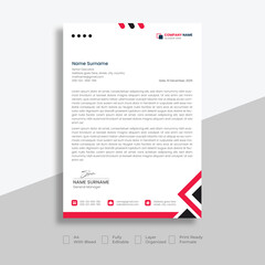 Modern business letterhead  template