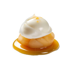 Fototapeta premium Quenelle isolated on transparent background