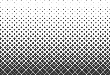 Black and white squares small medium large gradients stacked together make the image look three-dimensional It is considered an abstract work as the main basis suitable for designing further work  - obrazy, fototapety, plakaty