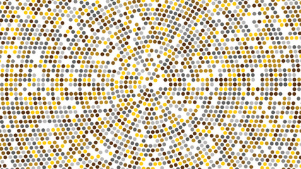 Shimmering Silver and Gold Sparkle Dotted Halftone background. Metallic Silver Dot Pattern Background.