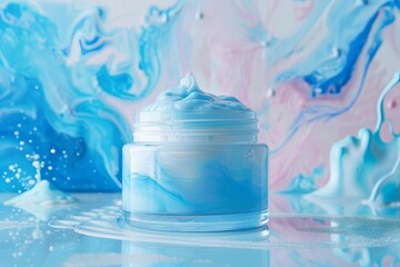 Face Skin care innovations skin care cream. Skincare beauty cosmetic products: lip balm, Hydration lotion, moisturiser, skincare Hydration treatment eye gel, Refresh serum and Balancing jar pot