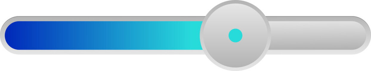 Obraz premium Light mode ui simple elegant set switcher, volume bar design. 