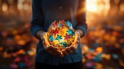 Colorful jigsaw puzzle pieces background