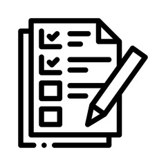 checklists line icon