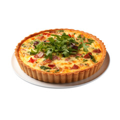 Quiche isolated on transparent background