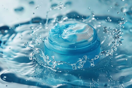 Face Skincare skin care cream. Skincare beauty cosmetic products: lip balm, Elastin lotion, moisturiser, anti aging skincare Makeup palettes oil, eye gel, Firming serum and seint makeup jar pot