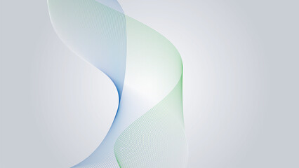 Green blue and gray curve line background wallpaper vector image for presentation