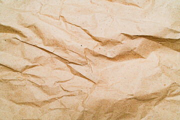 Brown Paper Texture with Wrinkles and Folds