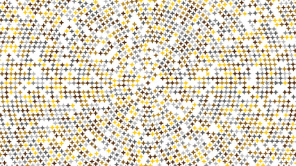 Shimmering Silver, Gold Sparkle Halftone background. Metallic Gold, Silver Pattern.