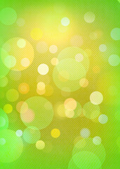 Green bokeh background banner for Party, ad, event, poster and various design works