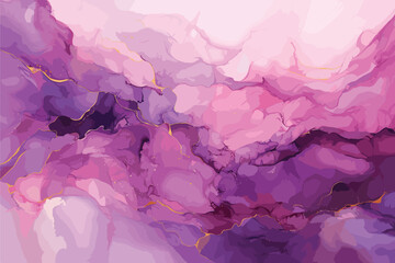 Watercolor painted background with blots and splatters. Brush stroked painting. 2D Illustration