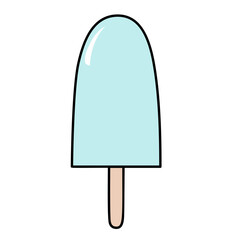 Tasty ice cream Summer popsicle vector illustration - 748950433