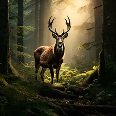 cute deer, horns, deer in jungle, innocent deer,
nature