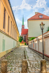Narrow street near cathedral