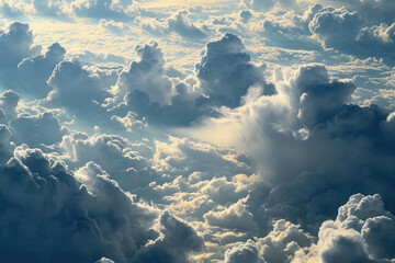 A cloud texture with shapes and shadows