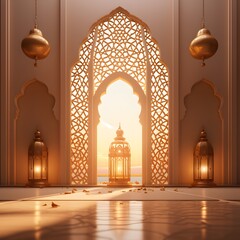 warm light against a backdrop symbolizing the arrival of the Islamic New Year