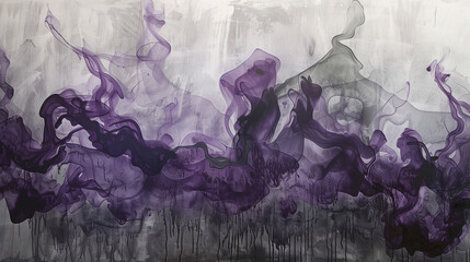 水に垂らした絵の具の背景画像。液体の抽象画。
Background image of paint dripping into water. Liquid abstract painting. [Generative AI]