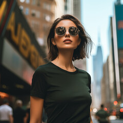portrait of a woman in sunglasses