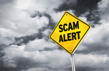 Scam Alert - traffic sign warning