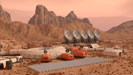 Mars Colony Base Camp - 748960431
