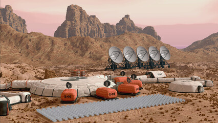 Mars Colony Base Camp - 748960434