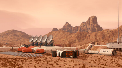 Mars Colony Base Camp - 748960437