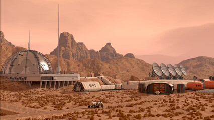 Mars Colony Base Camp - 748960438