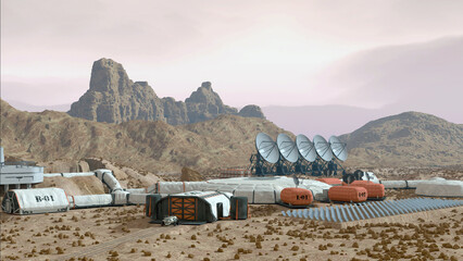 Mars Colony Base Camp - 748960439