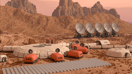Mars Colony Base Camp - 748960450