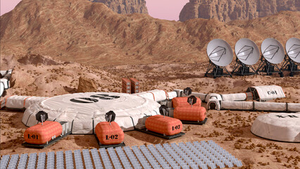 Mars Colony Base Camp - 748960451