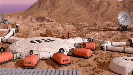 Mars Colony Base Camp - 748960461