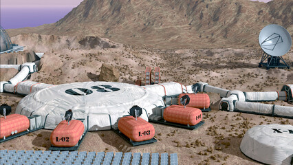 Mars Colony Base Camp - 748960462