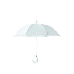 white umbrella isolated on white