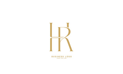 HR, RH, H, R, Abstract Letters Logo mONOGRAM