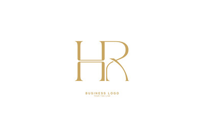 HR, RH, H, R, Abstract Letters Logo mONOGRAM