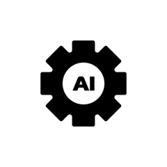 Obraz premium AI generator or processor. Artificial intelligence concept. AI electrical board. Artificial intelligence generative process. Vector