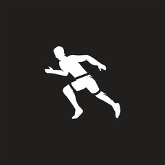 Fototapeta na wymiar Marathon run. Group of running people, men and women. Isolated vector silhouettes