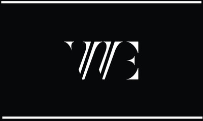 WE, EW, W, E, Abstract Letters Logo Monogram