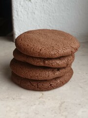 Fototapeta na wymiar fresh baked chocolate cookies