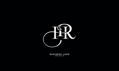 HR, RH, H, R, Abstract Letters Logo mONOGRAM