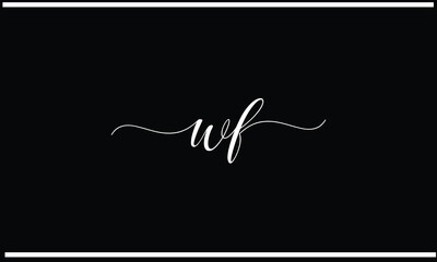 WF, FW, W, F, Abstract Letters Logo Monogram
