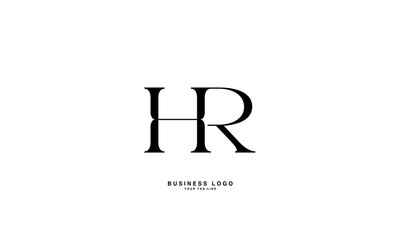 HR, RH, H, R, Abstract Letters Logo mONOGRAM