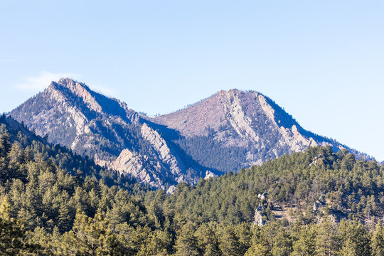 Green Mountain of Boulder Colorado Mountain Range Near Flatirons