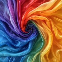 Twisted Rainbow Fabric