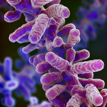 High-resolution microscopic image of bacteria. Ideal for biology textbooks, microbiology research papers, or medical presentations on infectious diseases