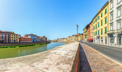 Waterfront along the Arno river
