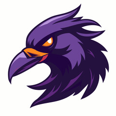 Bird dark raven esport vector logotype, logo raven, icon raven, sticker raven, symbol raven, emblem raven