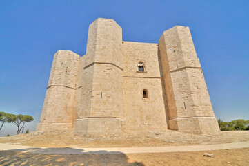Castel del Monte situated on a hill in Andria in the Apulia region of southeast Italy.