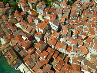 Aerial view of Rovinj, Croatia